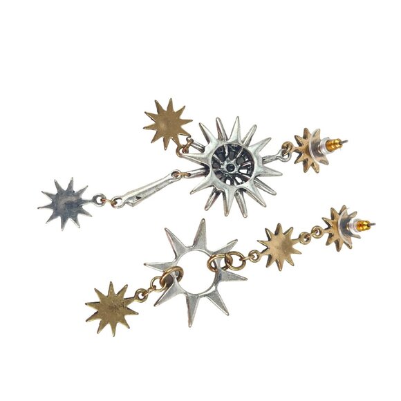 Soliel chandelier earringsVintage Inspired Starburst & Sunburst Drop Earrings Wi - Picture 9 of 10